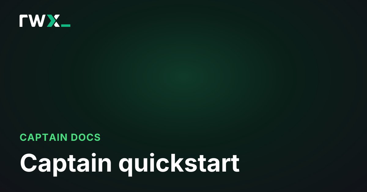 Captain quickstart - Captain Documentation